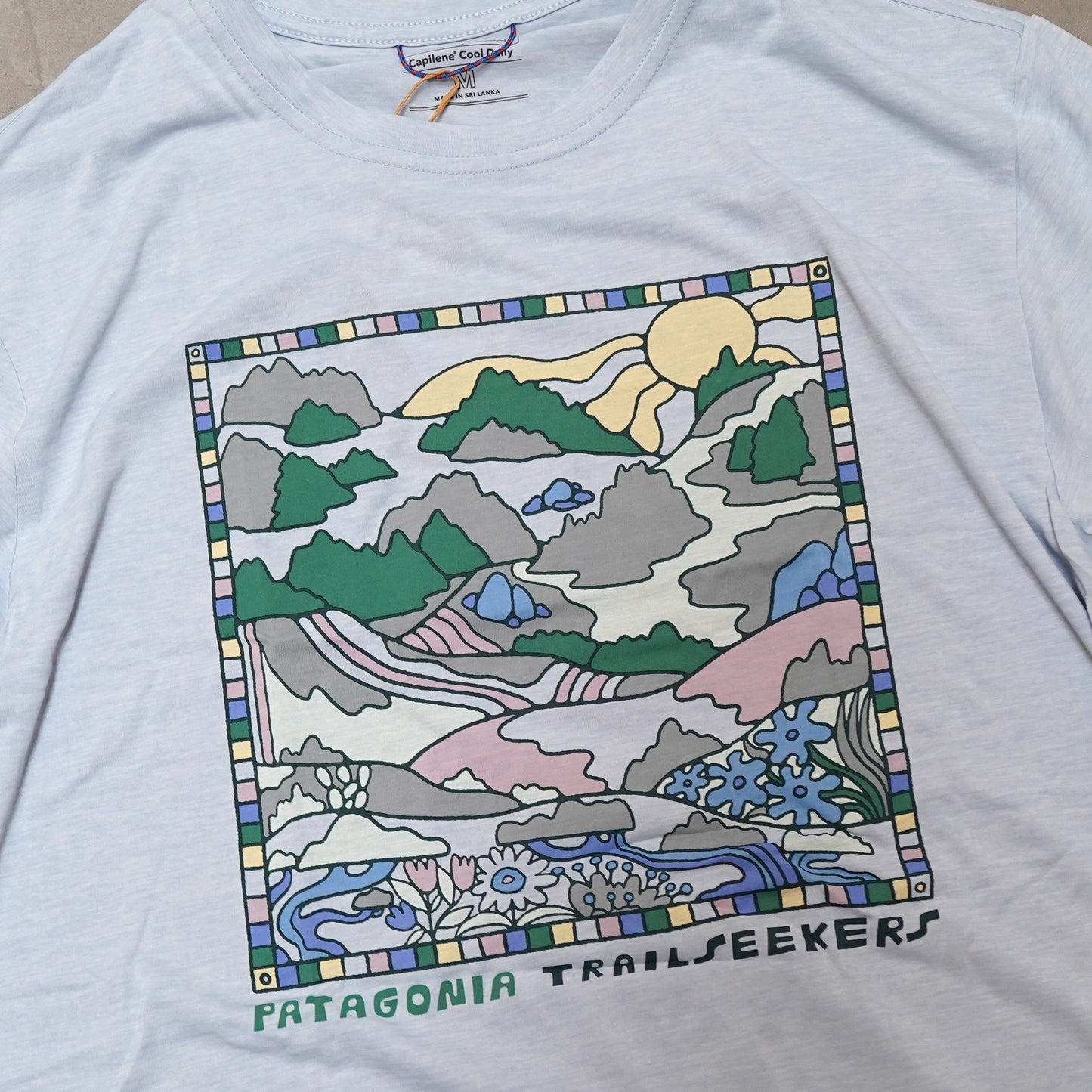 【patagonia】パタゴニア men's Capilene Cool Daily Graphic Shirt（Lands) "4Color" ※ネコポス可