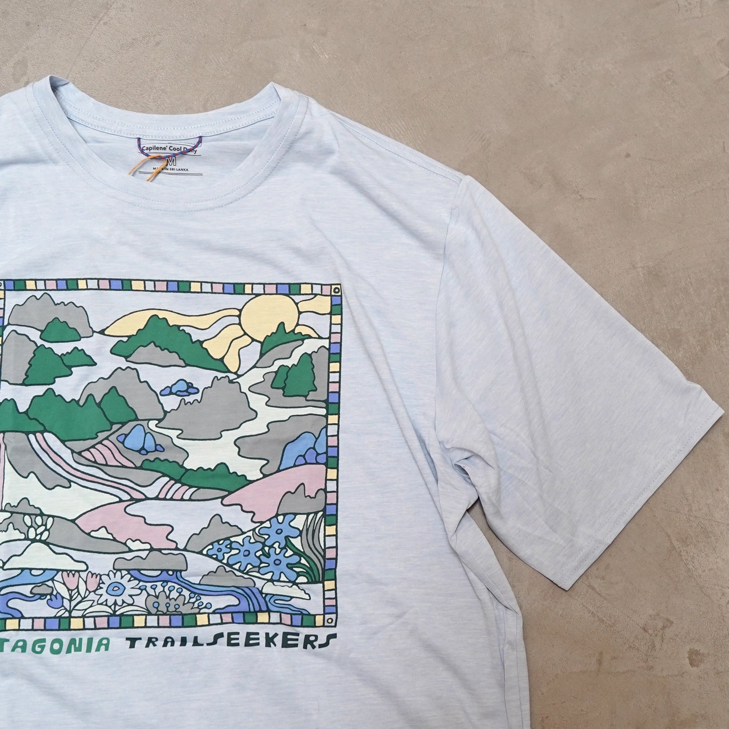 【patagonia】パタゴニア men's Capilene Cool Daily Graphic Shirt（Lands) "4Color" ※ネコポス可