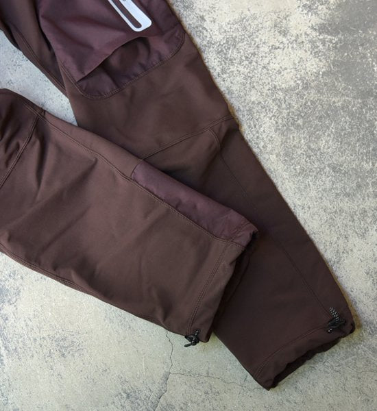 【and wander】アンドワンダー men's stretch shell pants "Brown"
