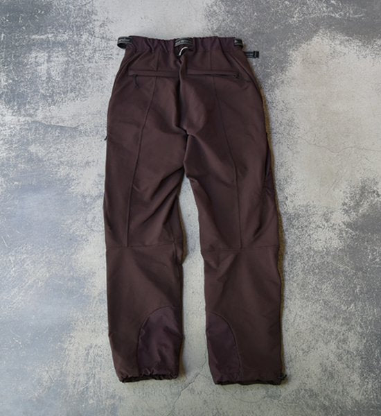 【and wander】アンドワンダー men's stretch shell pants "Brown"