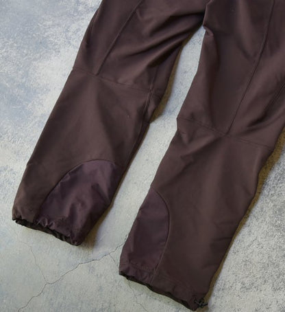 【and wander】アンドワンダー men's stretch shell pants "Brown"