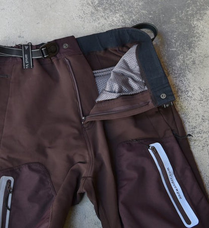 【and wander】アンドワンダー men's stretch shell pants "Brown"