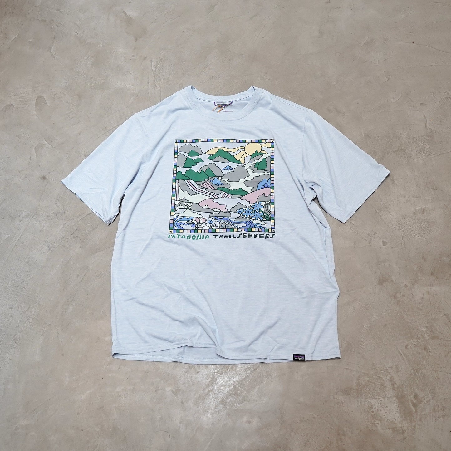 【patagonia】パタゴニア men's Capilene Cool Daily Graphic Shirt（Lands) "4Color" ※ネコポス可