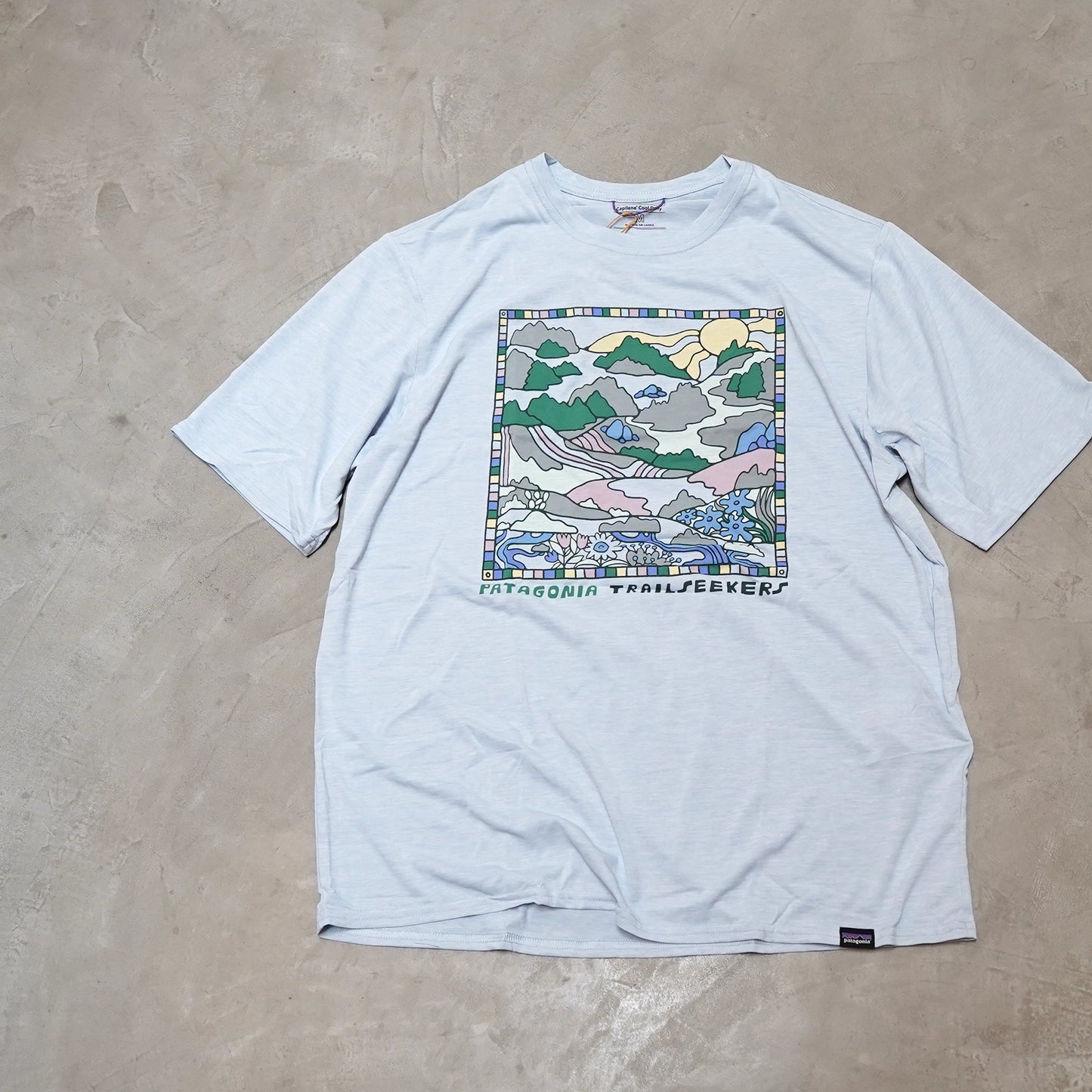 【patagonia】パタゴニア men's Capilene Cool Daily Graphic Shirt（Lands) "4Color" ※ネコポス可