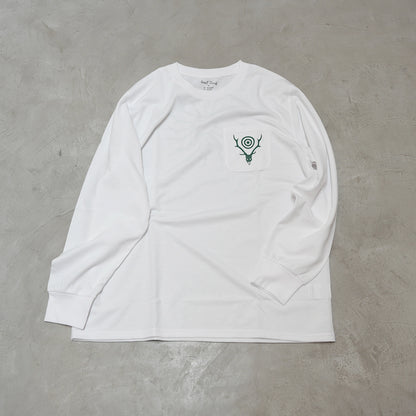 【South2 West8】サウスツーウエストエイト men's L/S Round Pocket Tee-Circle Horn "3Color" ※ネコポス可