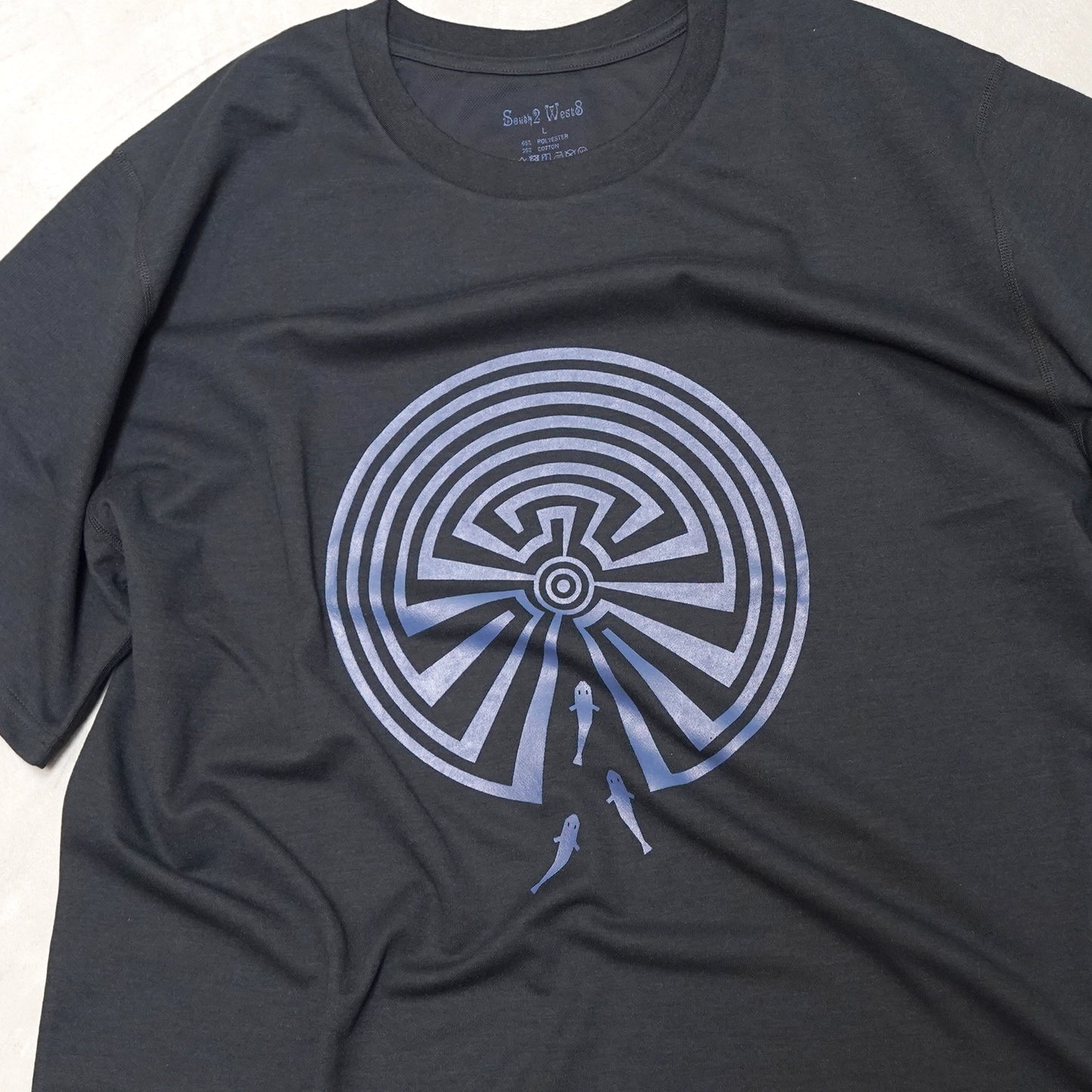 【South2 West8】サウスツーウエストエイト men's S/S Crew Neck Tee - Maze "2Color" ※ネコポス可