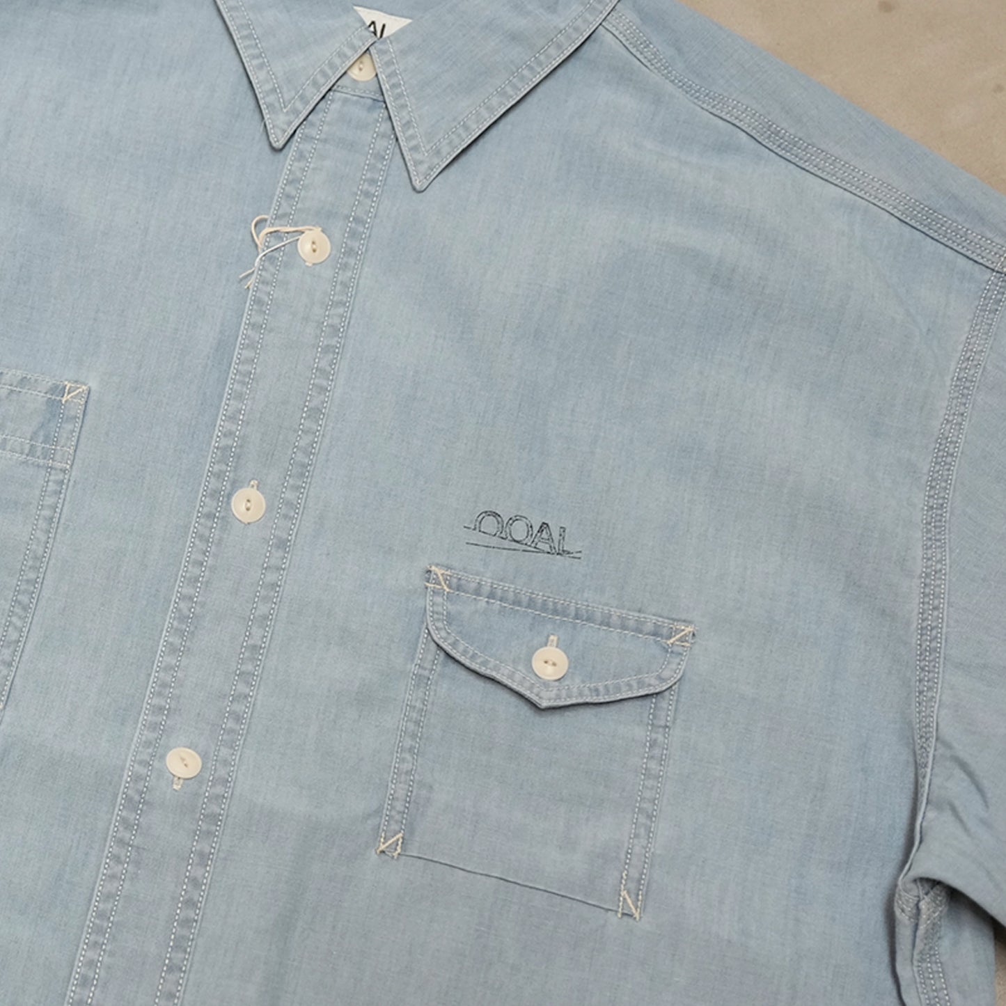【nanamica】ナナミカ men's Regular Collar Chambray Shirt "Light Indigo"