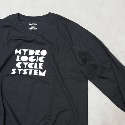 【South2 West8】サウスツーウエストエイト men's L/S Crew Neck Tee-HYDRO CYCLE SYSTEM "Black" ※ネコポス可