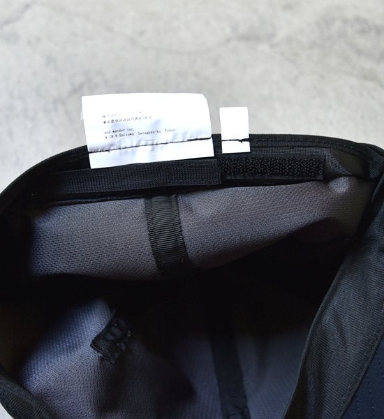 【and wander】アンドワンダー splatter print CORDURA dry chino cap ”2Color”
