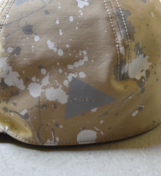 【and wander】アンドワンダー splatter print CORDURA dry chino cap ”2Color”
