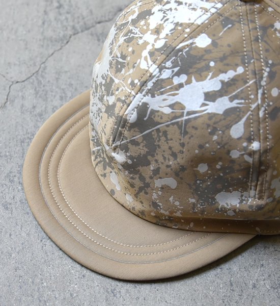 【and wander】アンドワンダー splatter print CORDURA dry chino cap ”2Color”