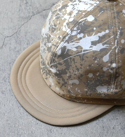 【and wander】アンドワンダー splatter print CORDURA dry chino cap ”2Color”