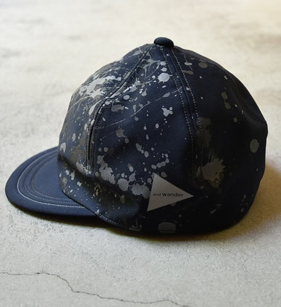 【and wander】アンドワンダー splatter print CORDURA dry chino cap ”2Color”