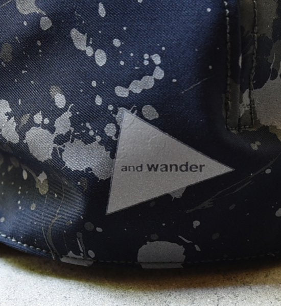 【and wander】アンドワンダー splatter print CORDURA dry chino cap ”2Color”
