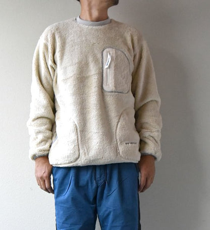 【and wander】アンドワンダー men's high loft fleece pullover ”2Color”