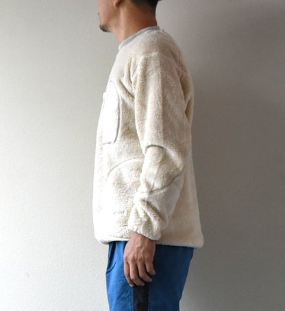 【and wander】アンドワンダー men's high loft fleece pullover ”2Color”