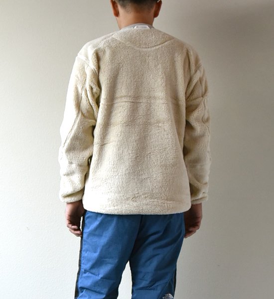 【and wander】アンドワンダー men's high loft fleece pullover ”2Color”