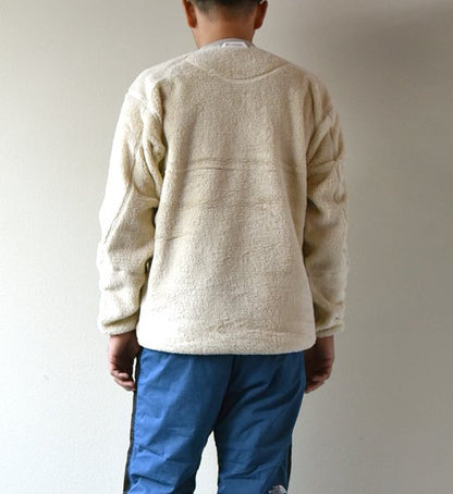 【and wander】アンドワンダー men's high loft fleece pullover ”2Color”