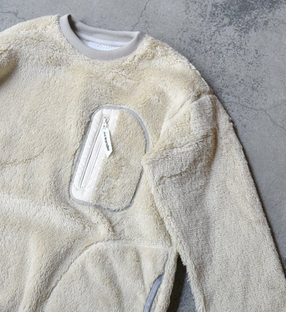 【and wander】アンドワンダー men's high loft fleece pullover ”2Color”