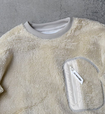 【and wander】アンドワンダー men's high loft fleece pullover ”2Color”