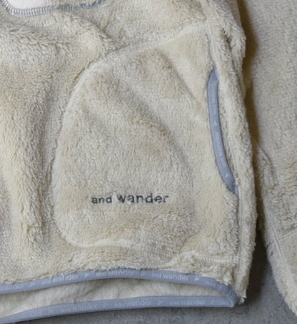 【and wander】アンドワンダー men's high loft fleece pullover ”2Color”