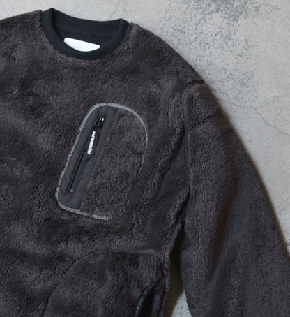 【and wander】アンドワンダー men's high loft fleece pullover ”2Color”