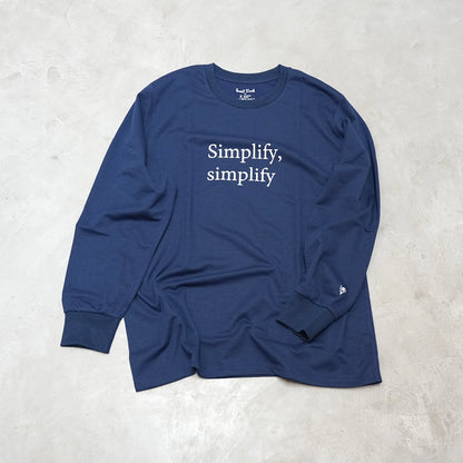 【South2 West8】サウスツーウエストエイト men's L/S Crew Neck Tee-Simplify, simplify "Navy" ※ネコポス可
