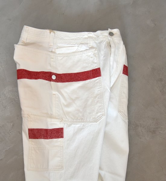 【Mountain Research】マウンテンリサーチ Fall Leaf Grower's Pants "White"