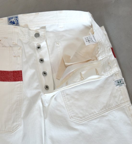 【Mountain Research】マウンテンリサーチ Fall Leaf Grower's Pants "White"