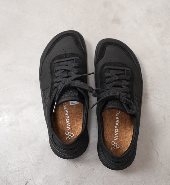 【VIVOBAREFOOT】ヴィヴォ ベアフット women's Gobi Sneaker Leather "Obsidian"