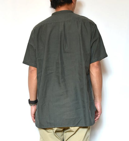 【and wander】アンドワンダー men's dry linen short sleeve shirt "2Color"