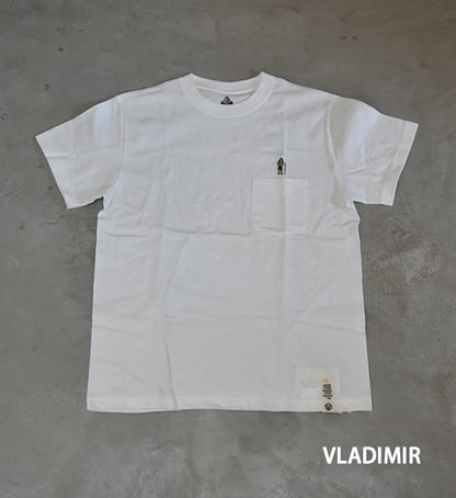 【Mountain Research】マウンテンリサーチ Mountain man(s) PKT. Tee "White"