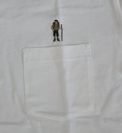 【Mountain Research】マウンテンリサーチ Mountain man(s) PKT. Tee "White"