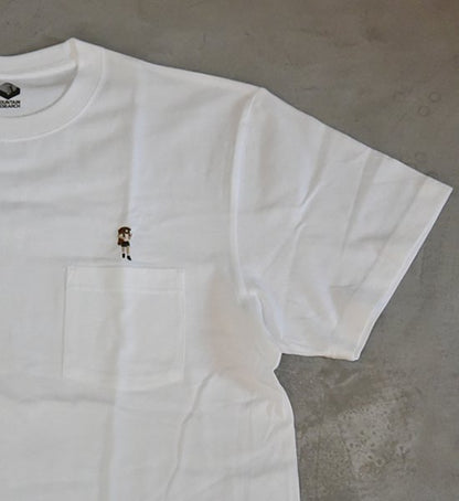 【Mountain Research】マウンテンリサーチ Mountain man(s) PKT. Tee "White"