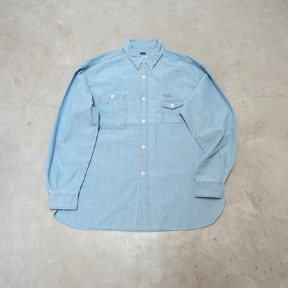 【nanamica】ナナミカ men's Regular Collar Chambray Shirt "Light Indigo"
