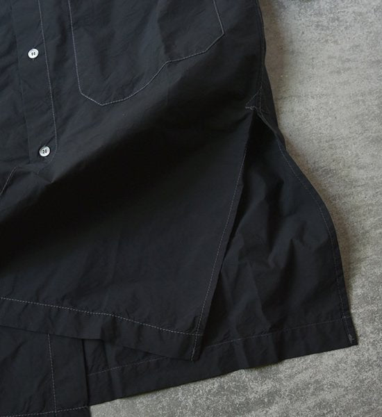 【and wander】アンドワンダー men's CORDURA typewriter long shirt "2Color"
