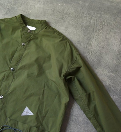 【and wander】アンドワンダー men's CORDURA typewriter long shirt "2Color"