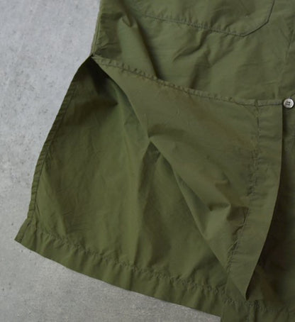 【and wander】アンドワンダー men's CORDURA typewriter long shirt "2Color"