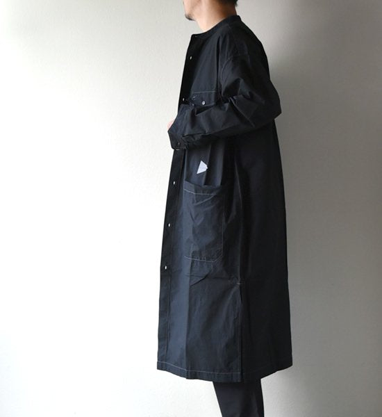 【and wander】アンドワンダー men's CORDURA typewriter long shirt "2Color"