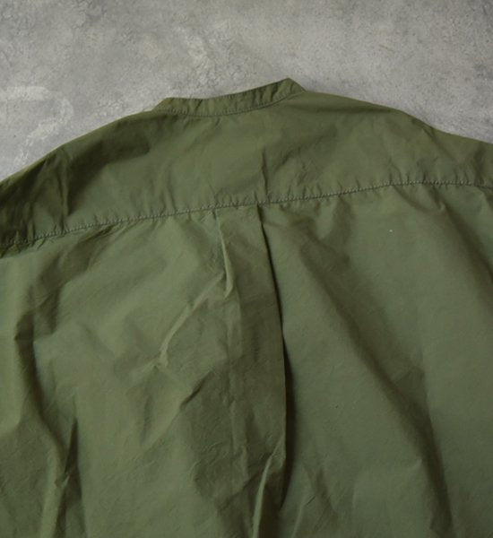 【and wander】アンドワンダー women's CORDURA typewriter long shirt "4Color"