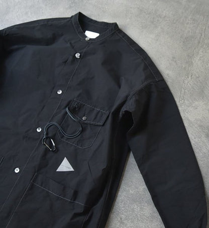 【and wander】アンドワンダー women's CORDURA typewriter long shirt "4Color"