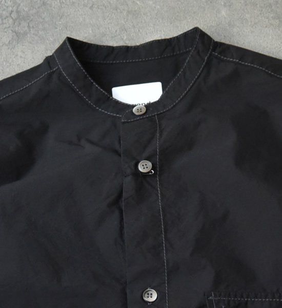 【and wander】アンドワンダー women's CORDURA typewriter long shirt "4Color"