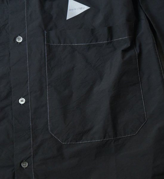 【and wander】アンドワンダー women's CORDURA typewriter long shirt "4Color"