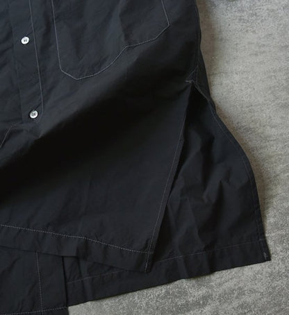 【and wander】アンドワンダー women's CORDURA typewriter long shirt "4Color"
