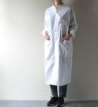 【and wander】アンドワンダー women's CORDURA typewriter long shirt "4Color"