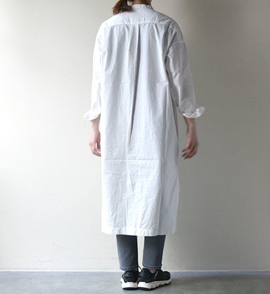 【and wander】アンドワンダー women's CORDURA typewriter long shirt "4Color"