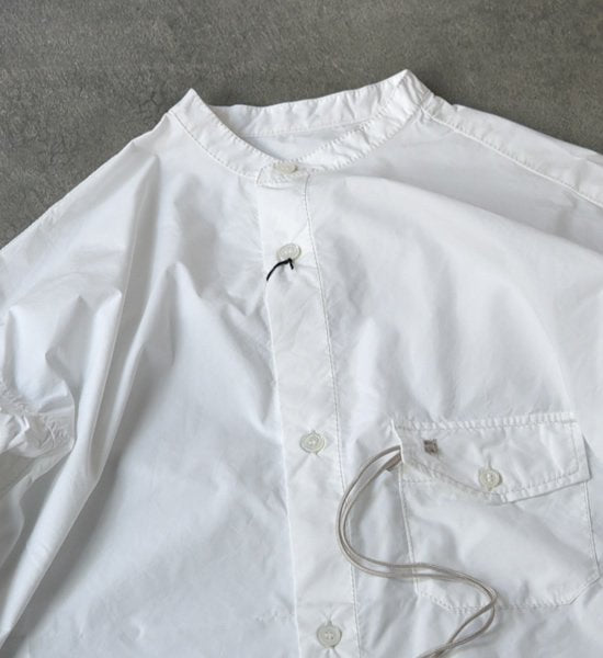 【and wander】アンドワンダー women's CORDURA typewriter long shirt "4Color"