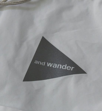 【and wander】アンドワンダー women's CORDURA typewriter long shirt "4Color"