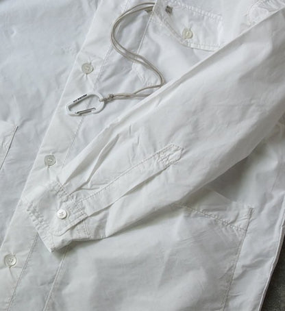 【and wander】アンドワンダー women's CORDURA typewriter long shirt "4Color"