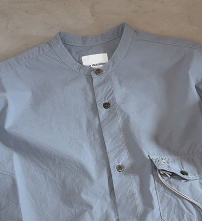 【and wander】アンドワンダー women's CORDURA typewriter long shirt "4Color"